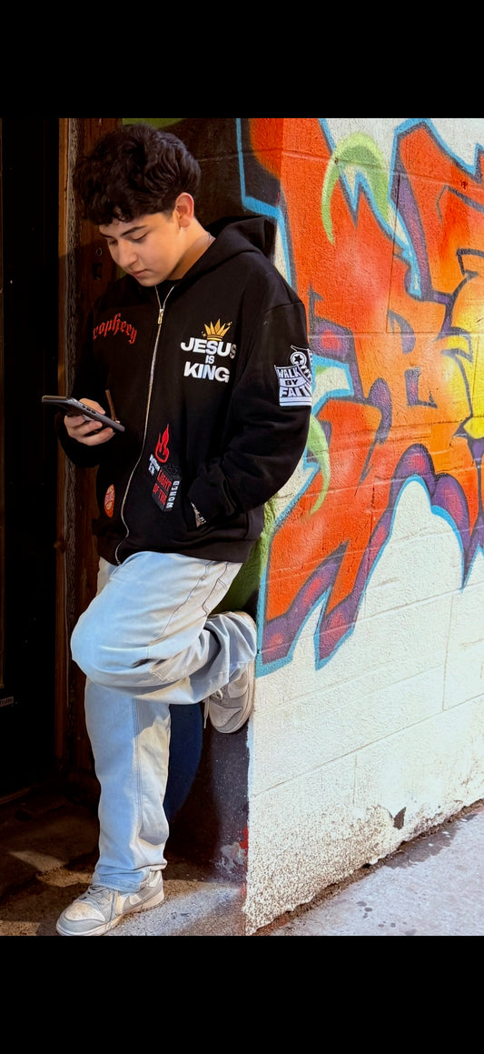 Jesus is King Zip-Up Hoodie