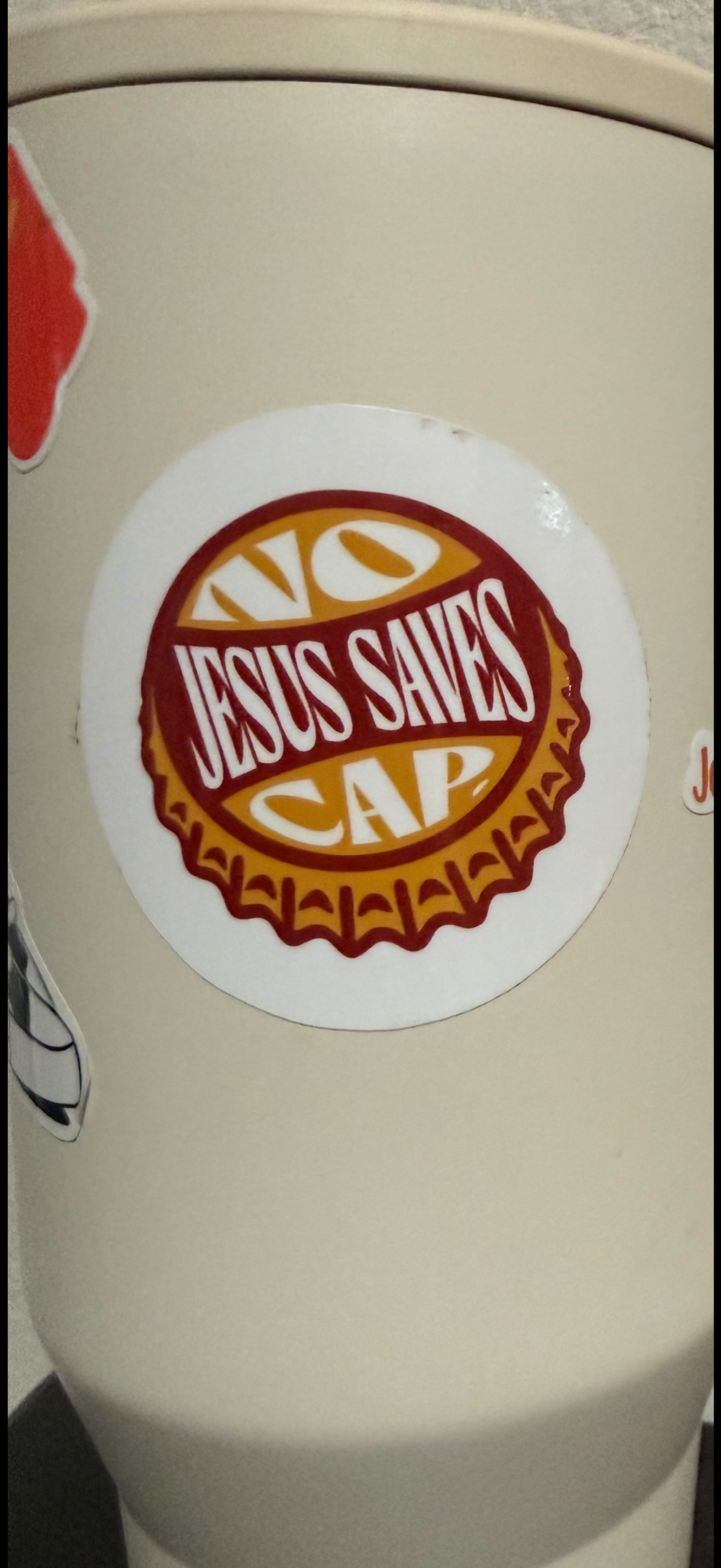 Jesus Saves - No Cap Sticker