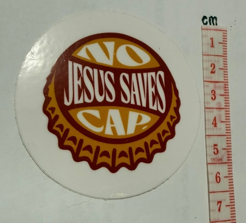Jesus Saves - No Cap Sticker