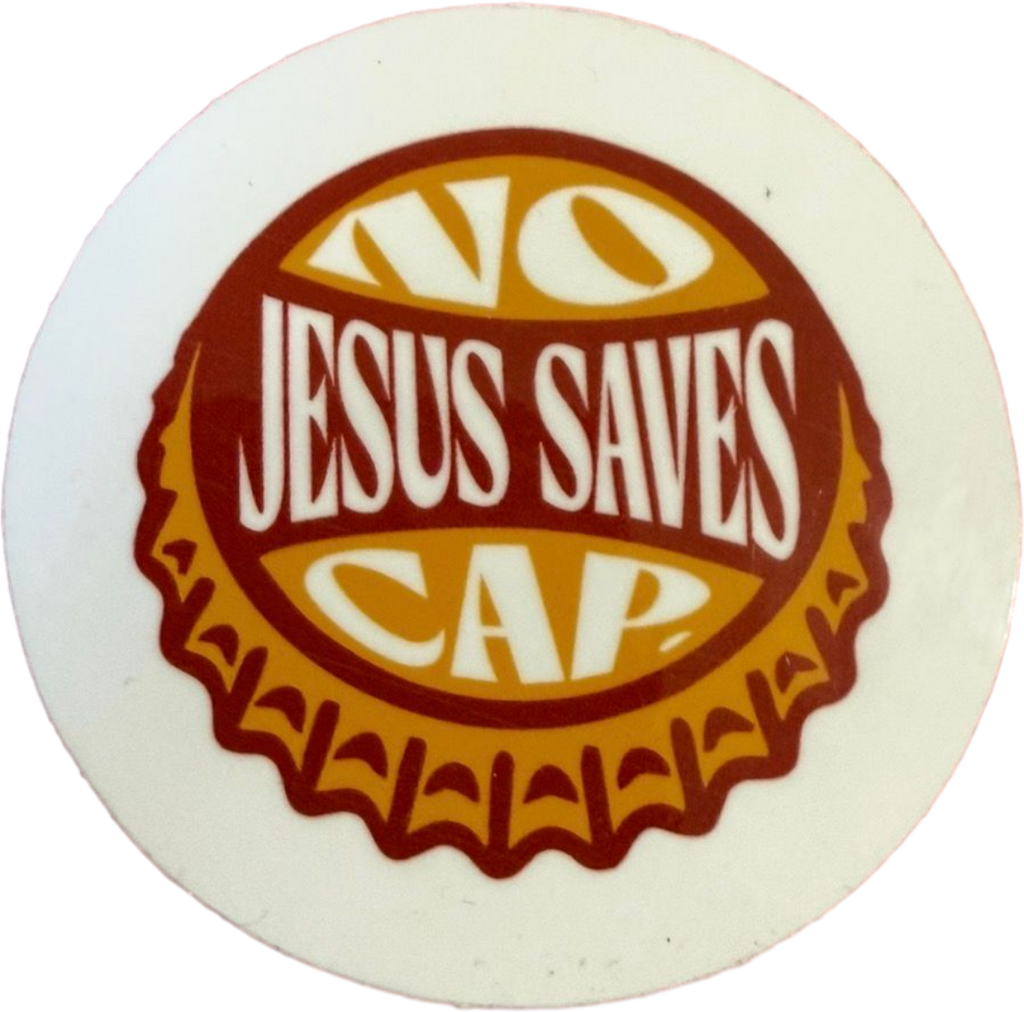 Jesus Saves - No Cap Sticker
