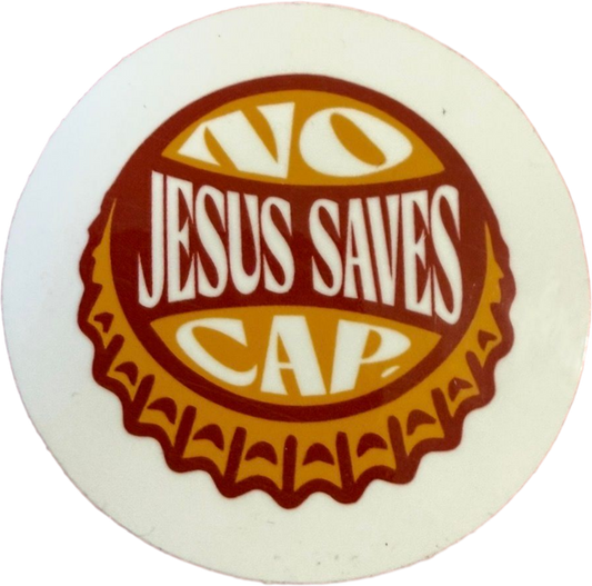 Jesus Saves - No Cap Sticker